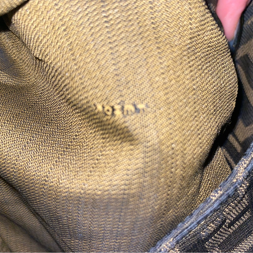 Vintage Fendi Black and Brown Monogram Shoulder Bag - Picture 14 of 15
